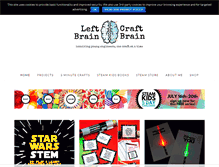 Tablet Screenshot of leftbraincraftbrain.com